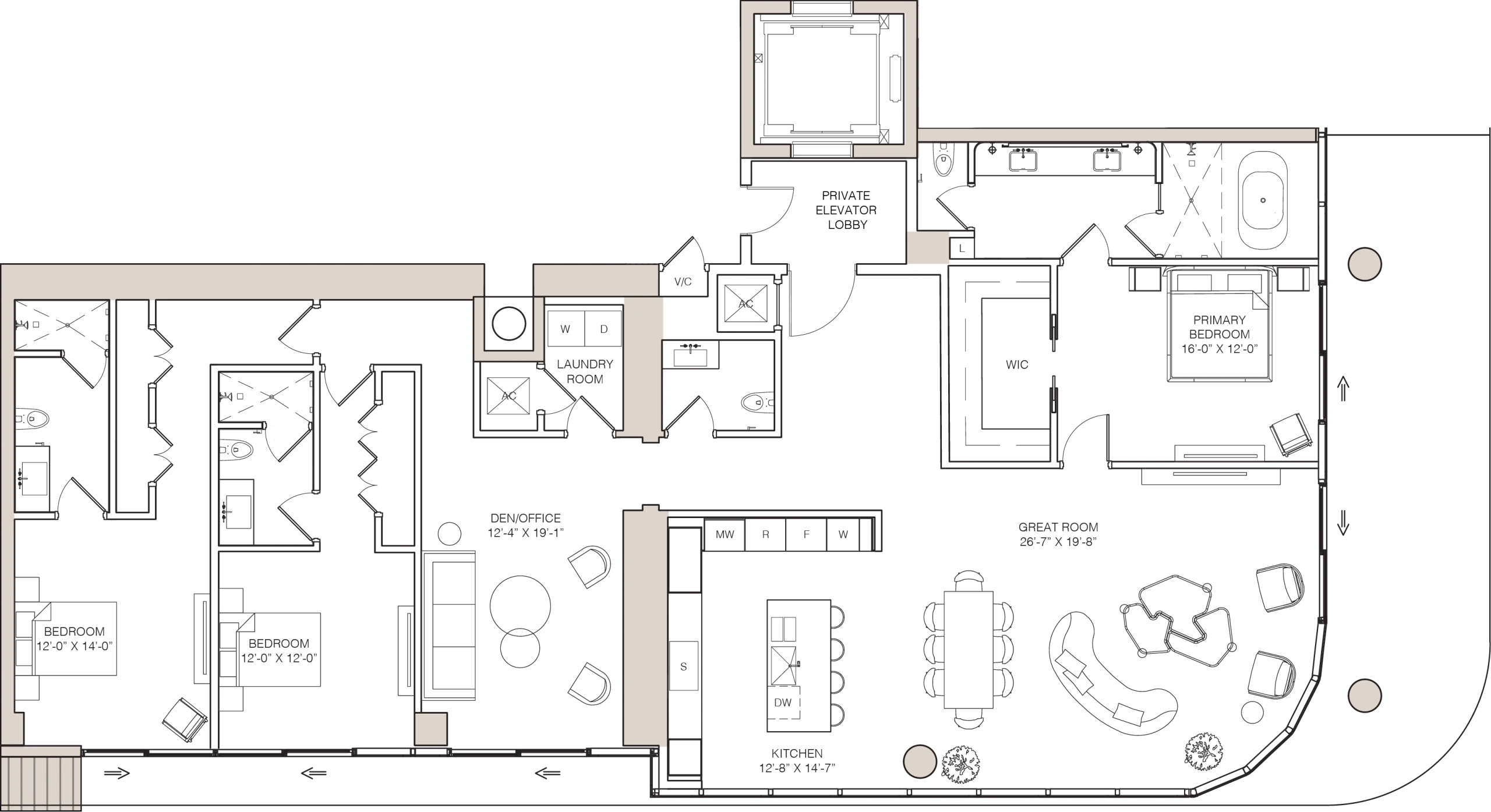 Kempinski Residences Miami — 02 Line Residence – North Tower Floor Plan