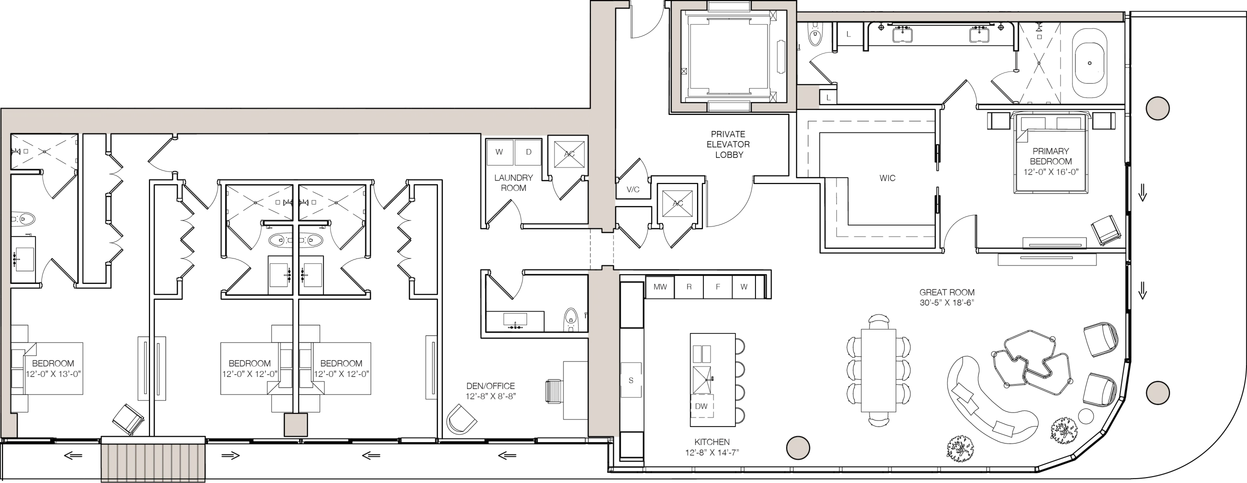 Kempinski Residences Miami — 02 Line Residence – South Tower Floor Plan