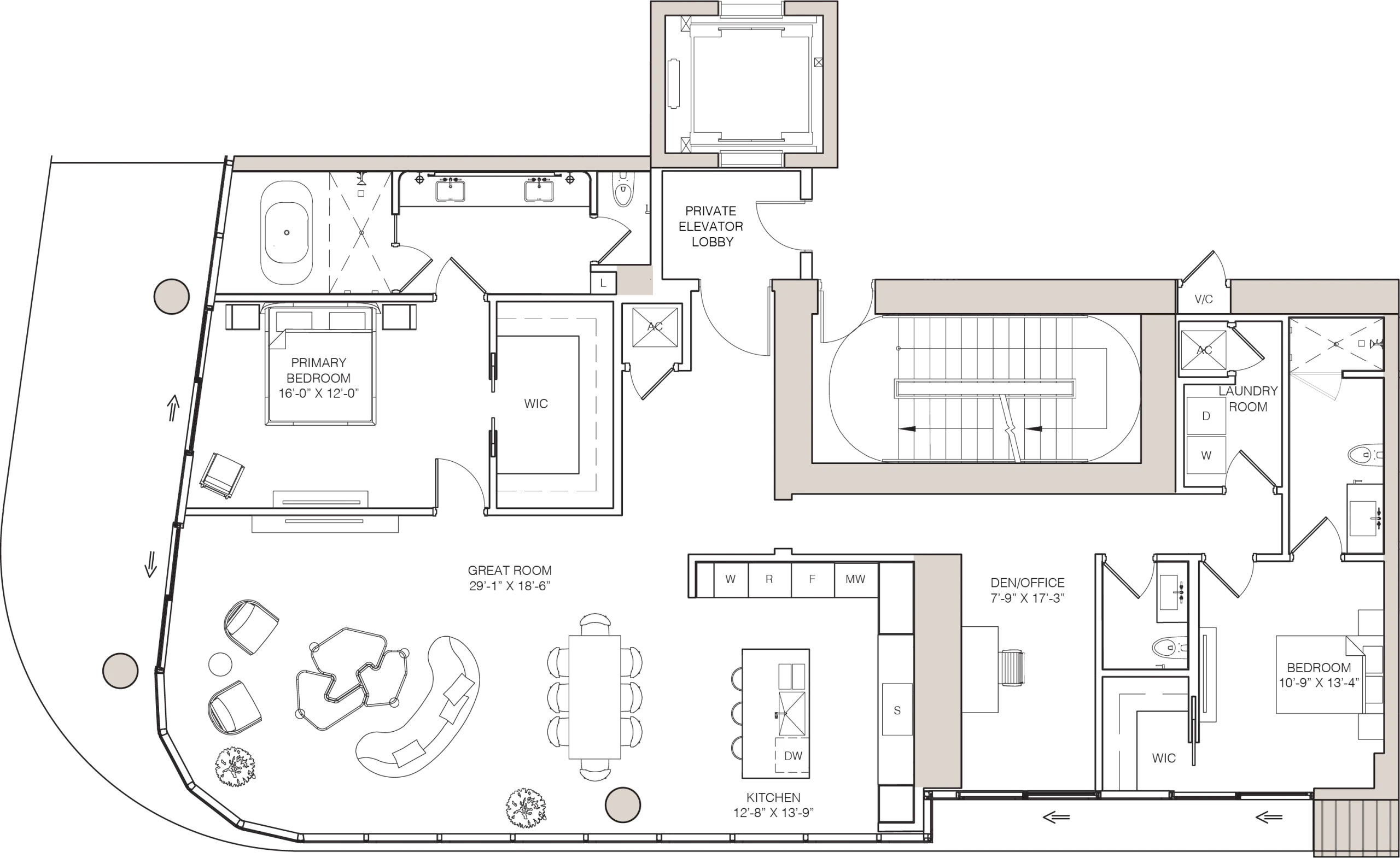 Kempinski Residences Miami — 03 Line Residence – North Tower Floor Plan