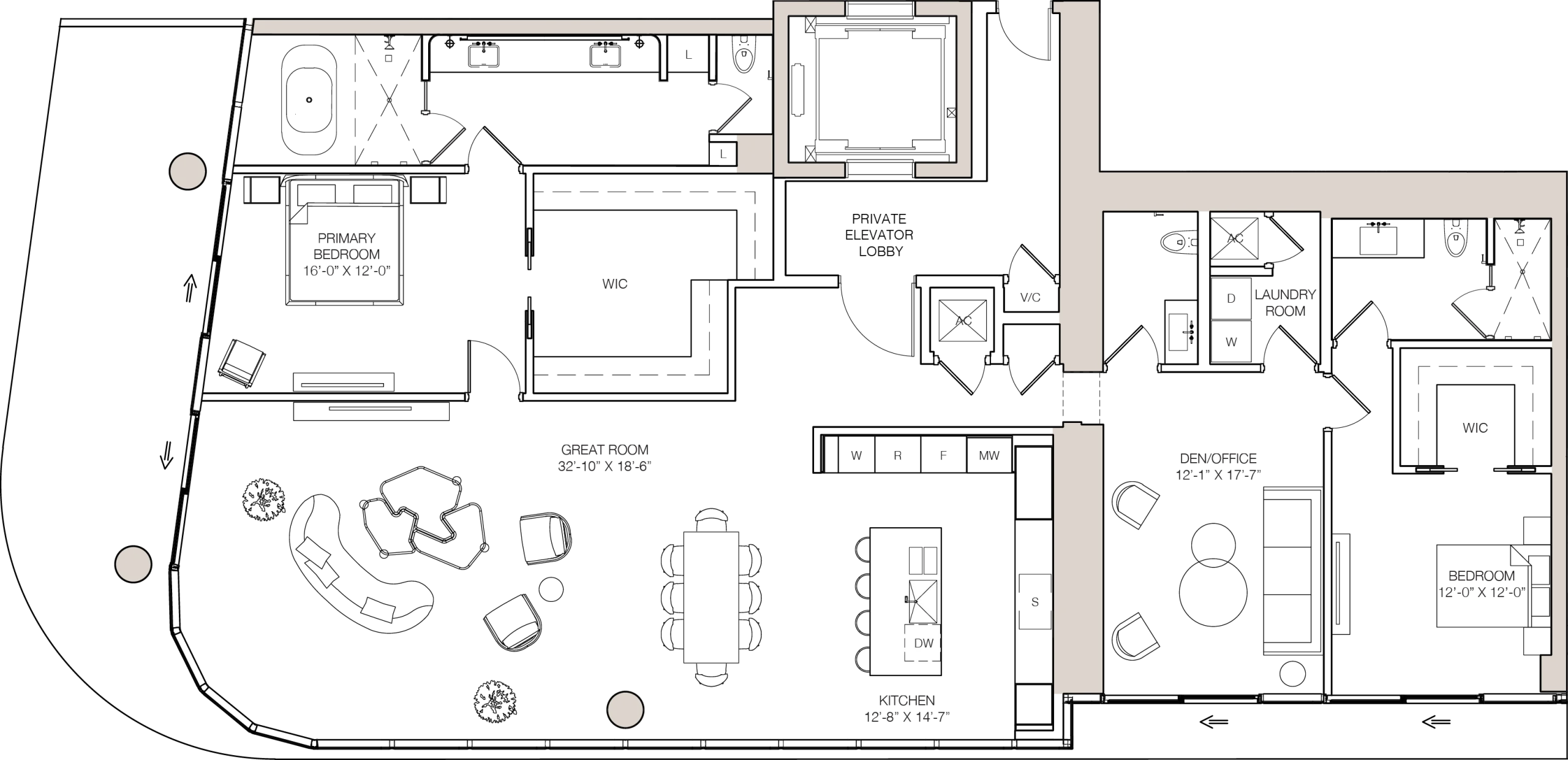 Kempinski Residences Miami — 03 Line Residence – South Tower Floor Plan