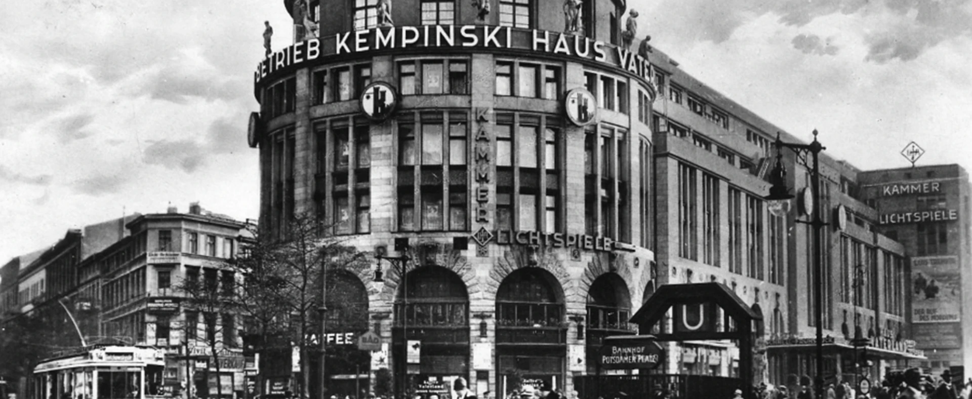 Historic Kempinski Haus Vaterland building showing European hospitality roots
