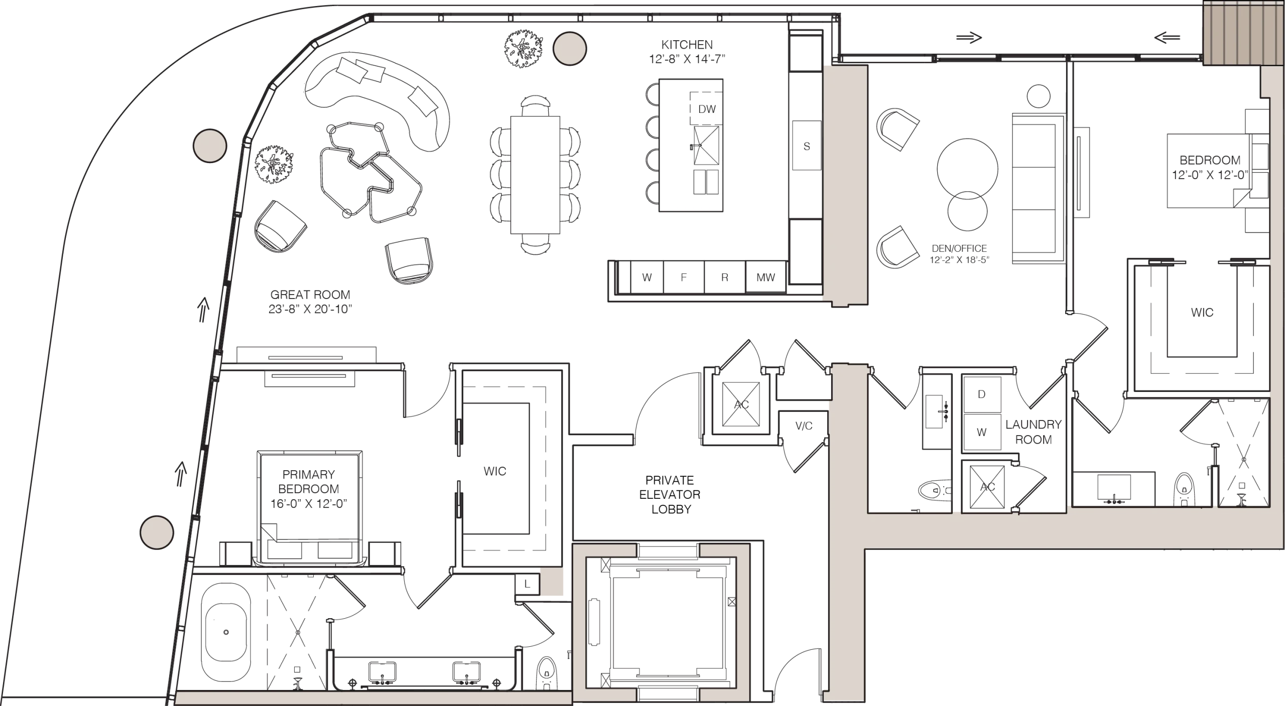 Kempinski Residences Miami — 04 Line Residence – North Tower Floor Plan