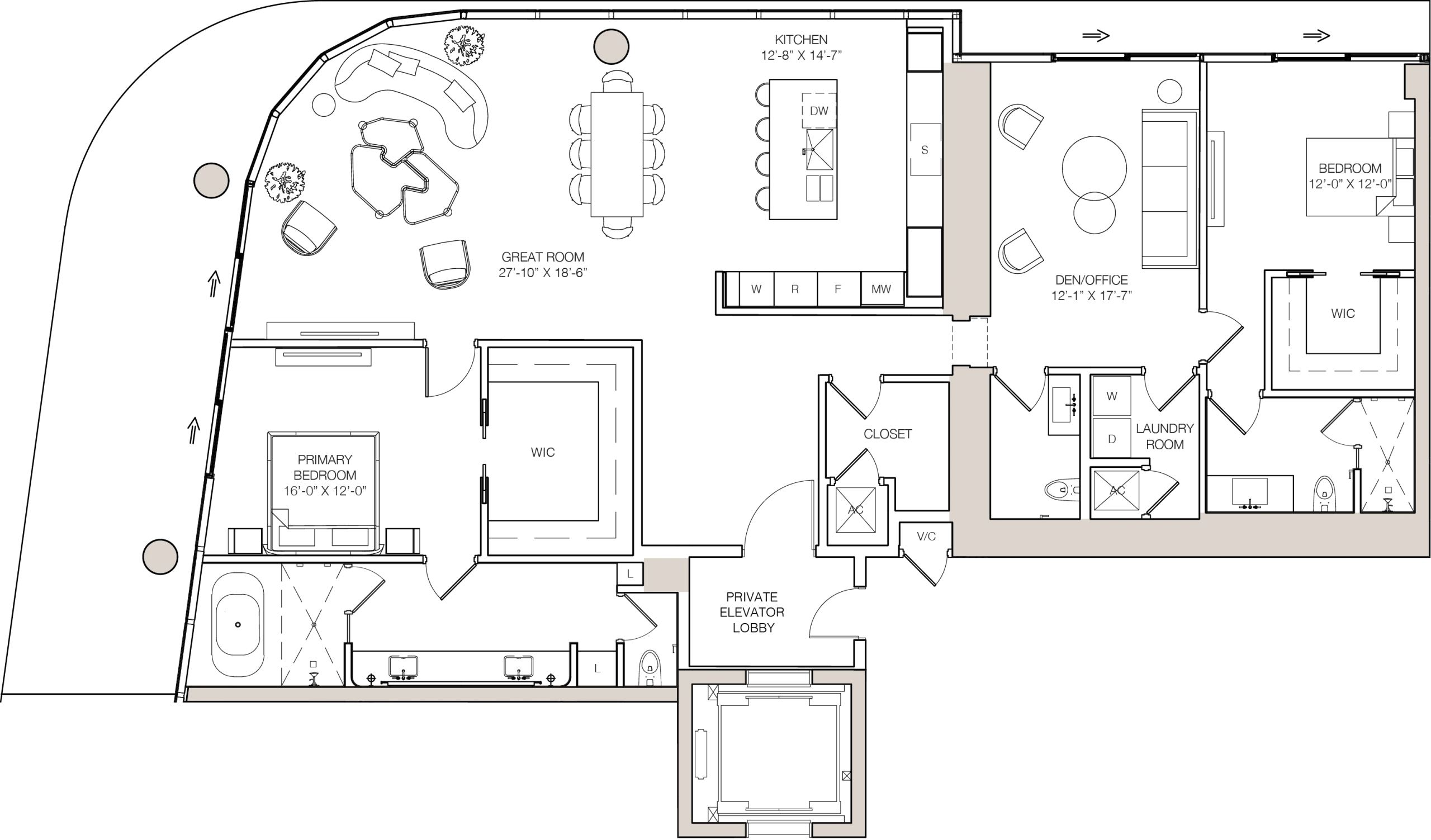Kempinski Residences Miami — 04 Line Residence – South Tower Floor Plan