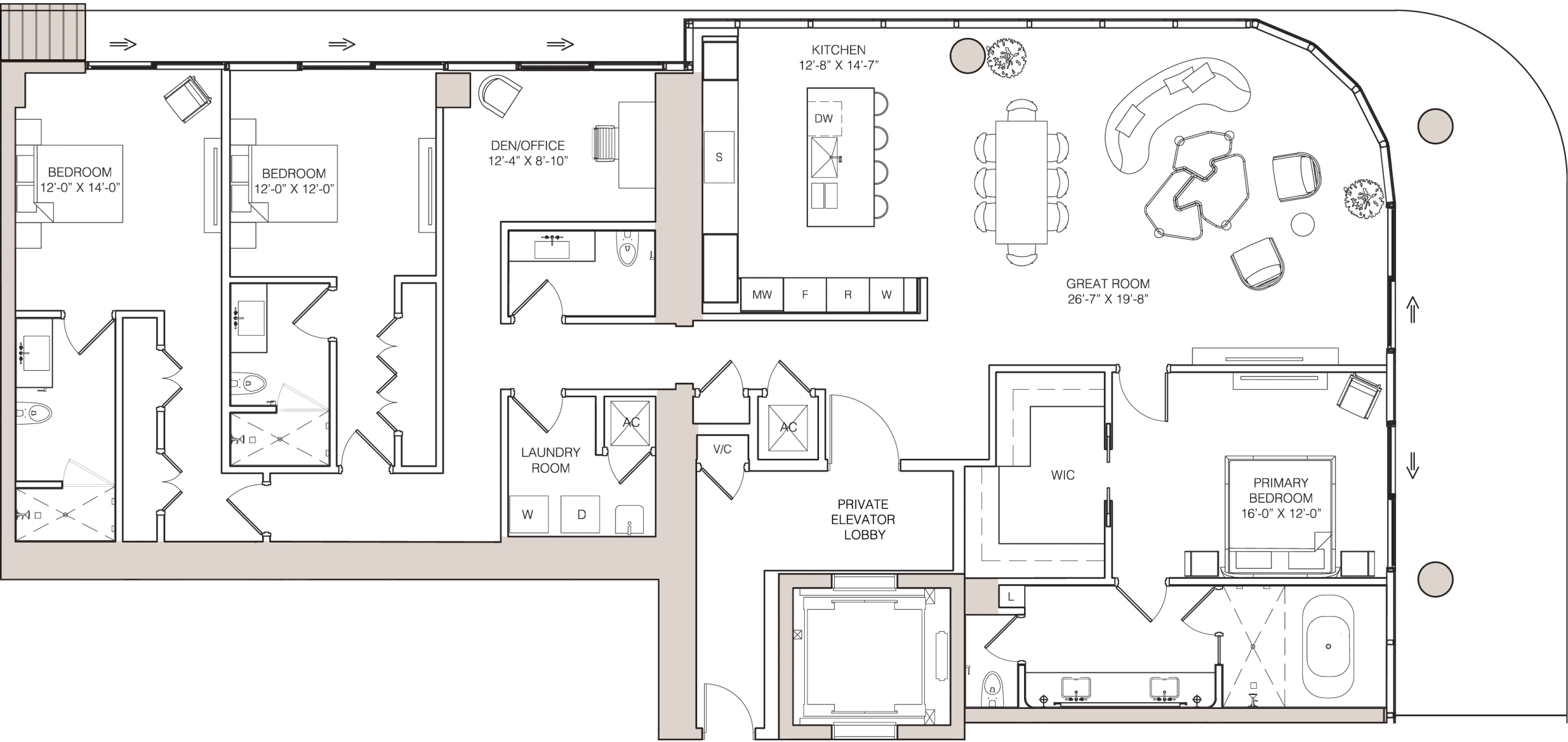 Kempinski Residences Miami — 01 Line Residence – North Tower Floor Plan
